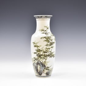 REPUBLIC BAMBOO FOREST PORCELAIN VASE