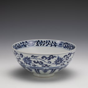 MING BLUE & WHITE BOWL