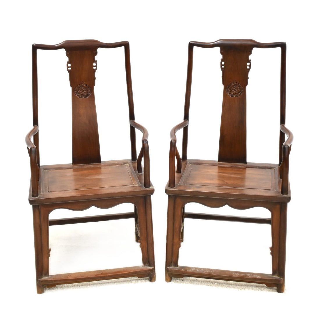 18/19TH C PAIR OF HUANGHUALI SOUTHERN OFFICER HAT (1 of 8)