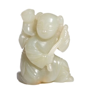 JADE CARVING OF A CHILD