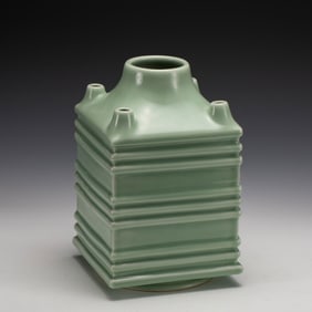 YONGZHENG DOUQING GLAZED CONG BOTTLE