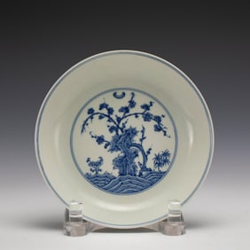 MING CHENGHUA BLUE & WHITE PLATE