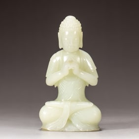 JADE - CARVED BUDDHA STATUE