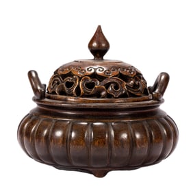 WOODEN INCENSE BURNER