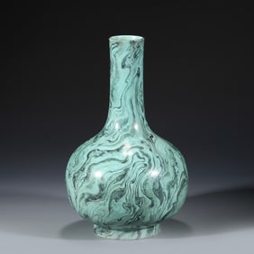 QING STONE MOTIF CELESTIAL VASE