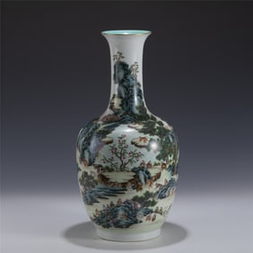 FAMILLE ROSE LARGE VASE