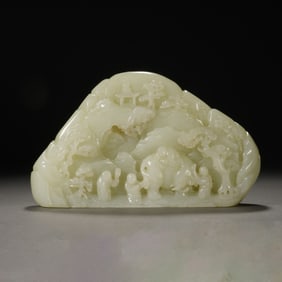 WHITE JADE MOUNTAIN - SHAPED ORNAMENT