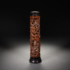 WOOD - CARVED INCENSE HOLDER