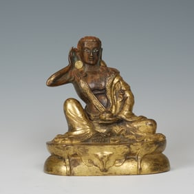GILT BRONZE BUDDHA STATUE