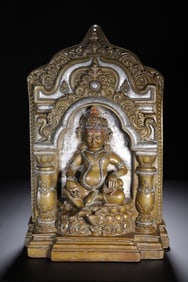 TIBETAN BUDDHIST BRONZE STATUE