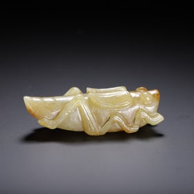 JADE - CARVED LOCUST - SHAPED PLAYTHING