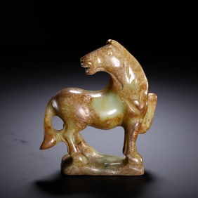 JADE HORSE SCULPTURE