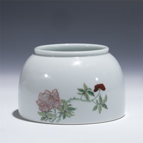 QING KANGXI THREE-COLOR WATER POT