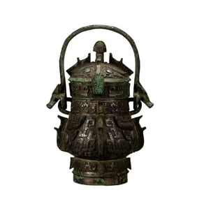 CHINESE BRONZE YOU VESSEL