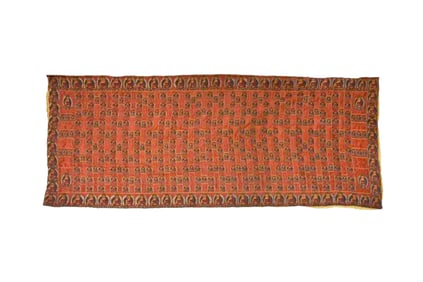 RARE AND LARGE TIBETAN PAINTED COTTON RITUAL TEXTILE