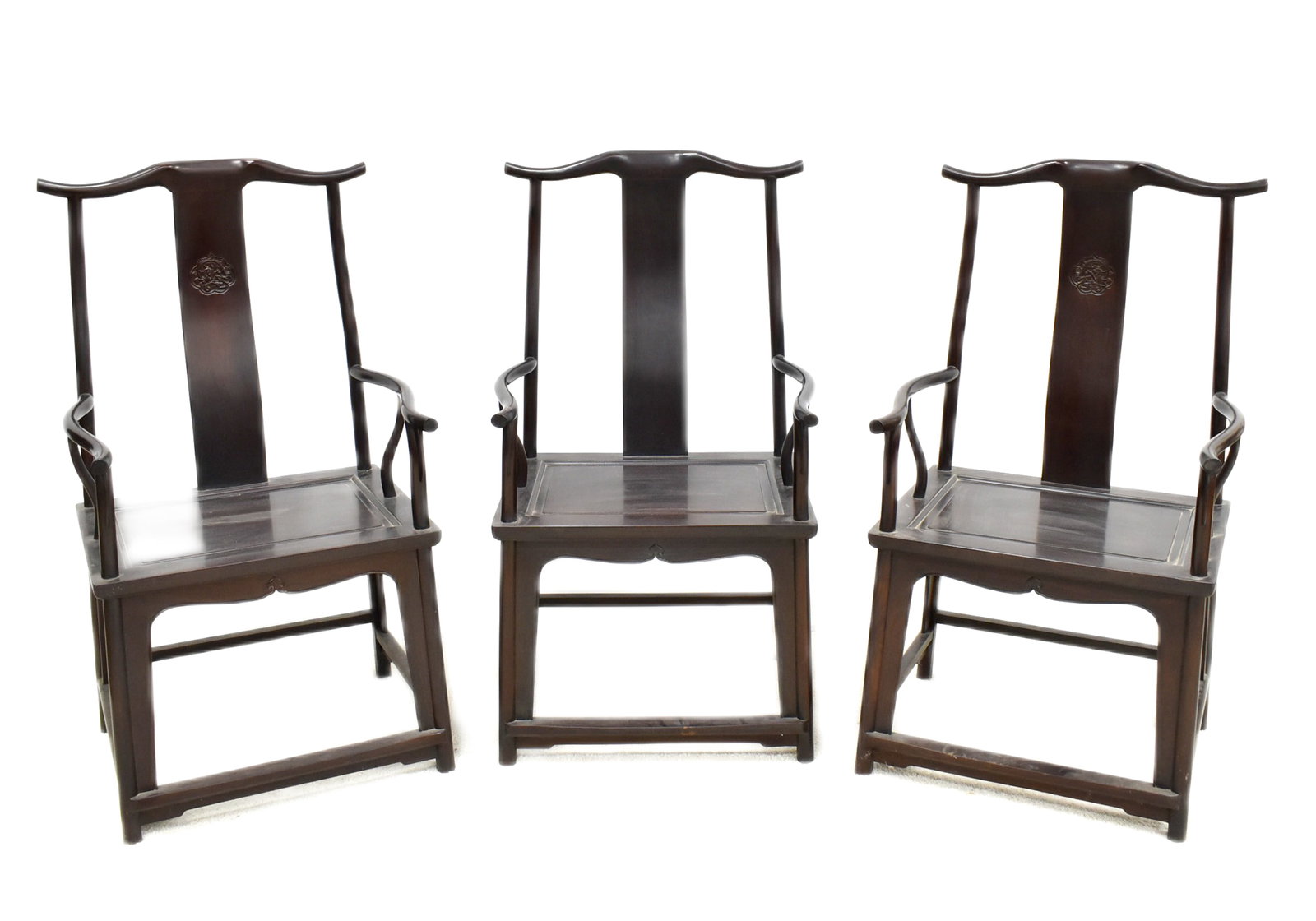 SET OF 3 ZITAN OFFICER HAT ARMCHAIRS (1 of 10)