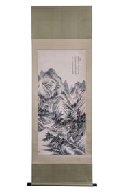 ZHANG DAQIAN 張大千 LANDSCAPE SCROLL PAINTING