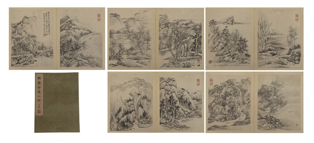 1910 SU MANSHU 苏曼殊 PAINTINGS ALBUM