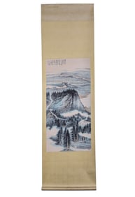 1955 ZHANG DAQIAN 張大千 LANDSCAPE SCROLL PAINTING
