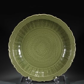MING LONGQUAN CELADON CHARGER