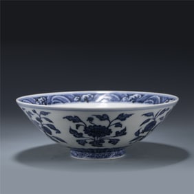 MING XUANDE BLUE AND WHITE BOWL