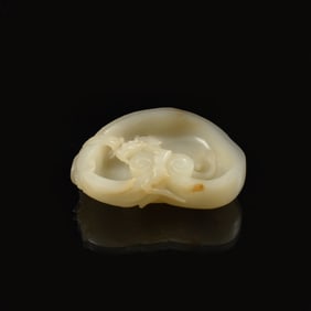 A WHITE JADE BRUSH WASHER, XI