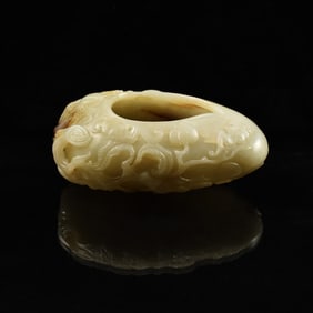 JADE BRUSH WASHER OF FU BAT & PEACH