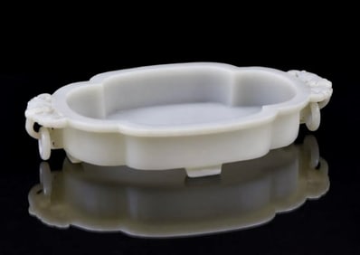 QUADRE LOBED JADE BRUSH WASHER