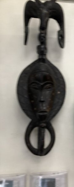 Hand Carved African Mask (With Ram Horns) (1 of 4)
