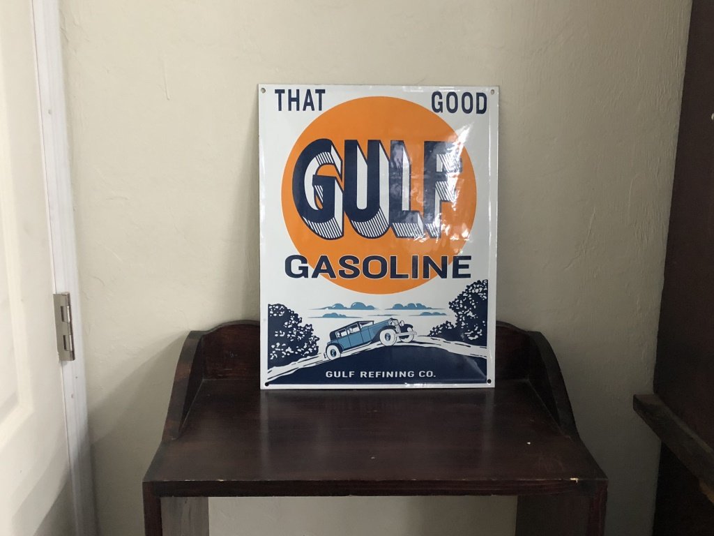 Gulf Gasoline Sign (1 of 1)