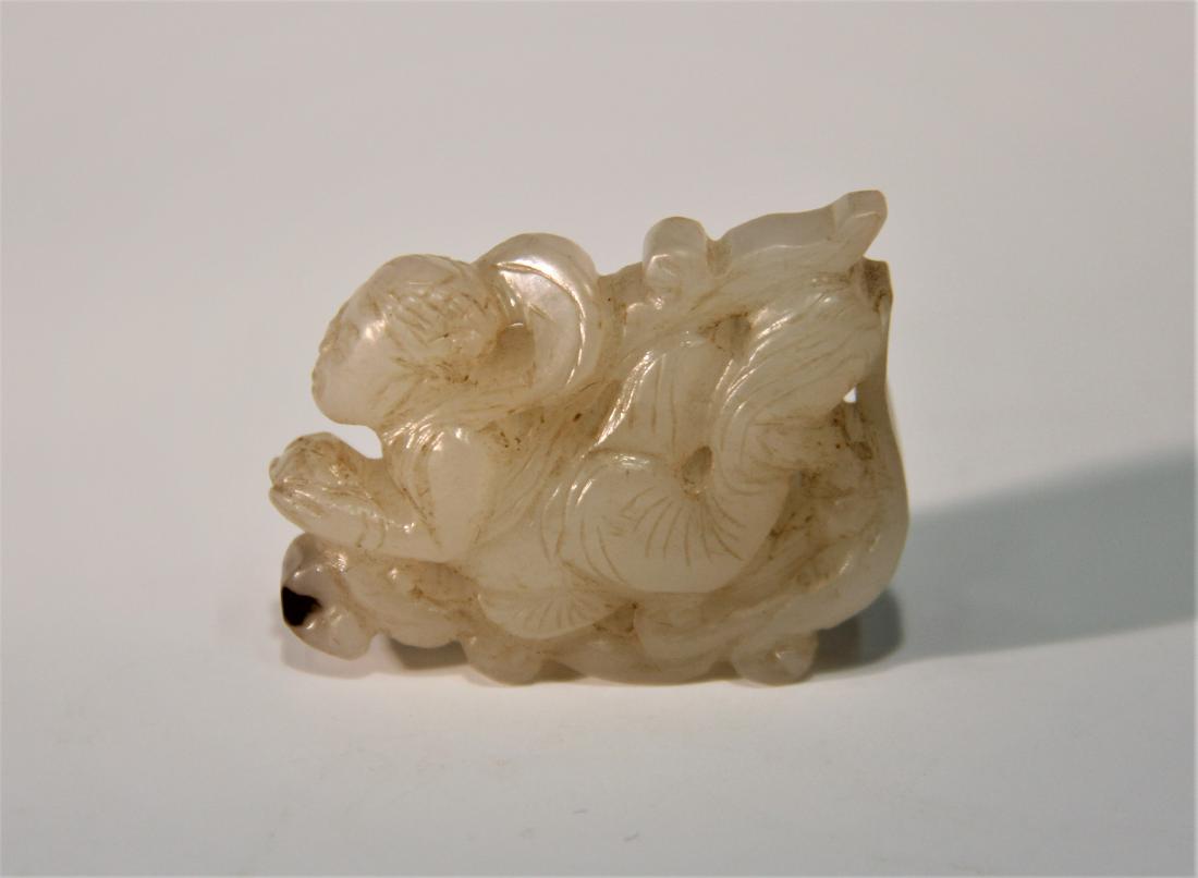 A White Jade Carving of Figure - Liao Dynasty (1 of 5)