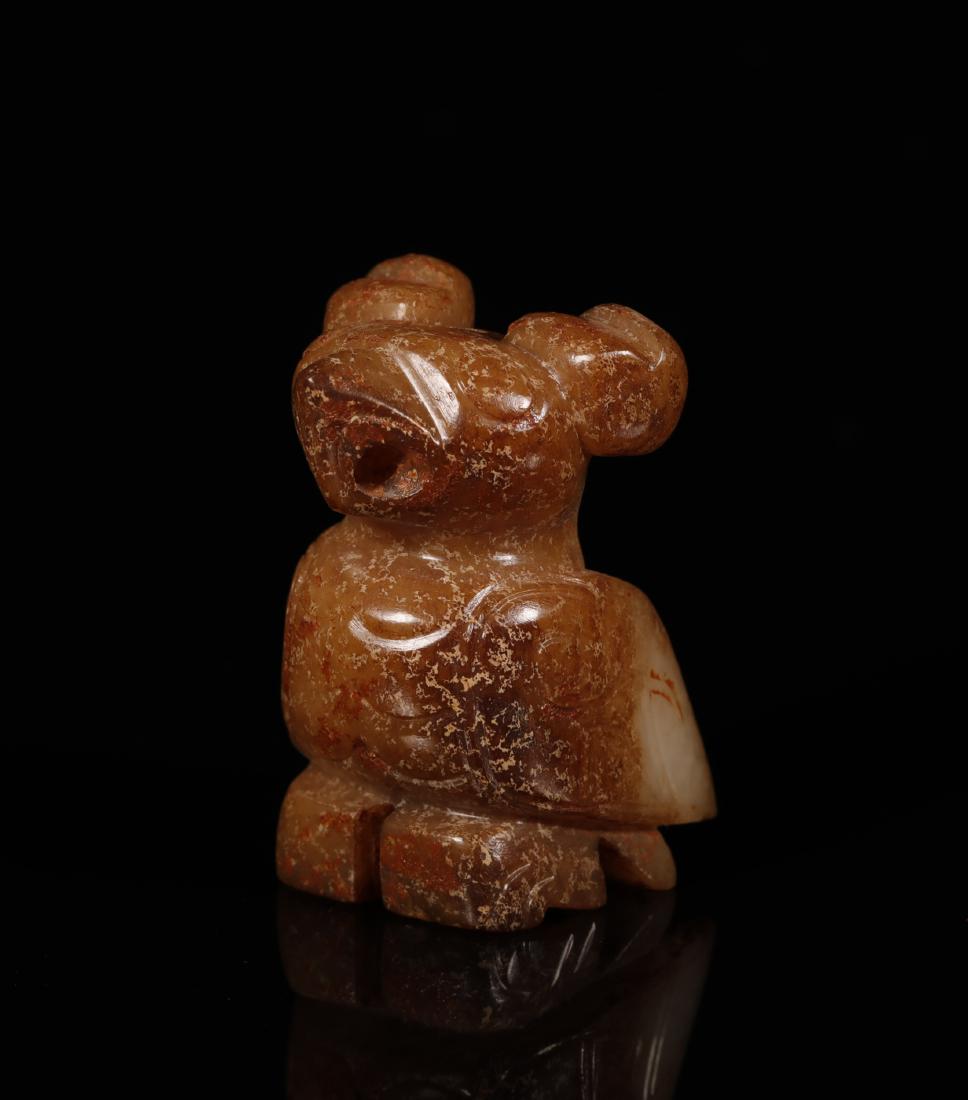 Shang Dynasty Carved Jade Bird