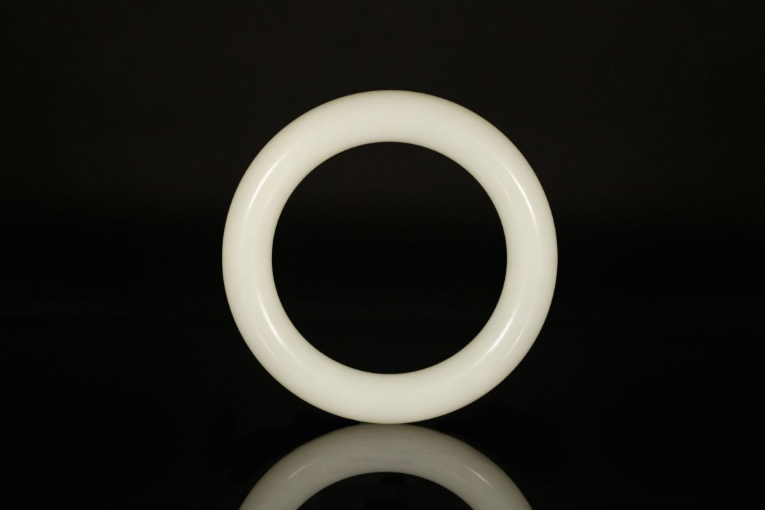 Qing Dynasty - White Jade Bracelet (1 of 5)