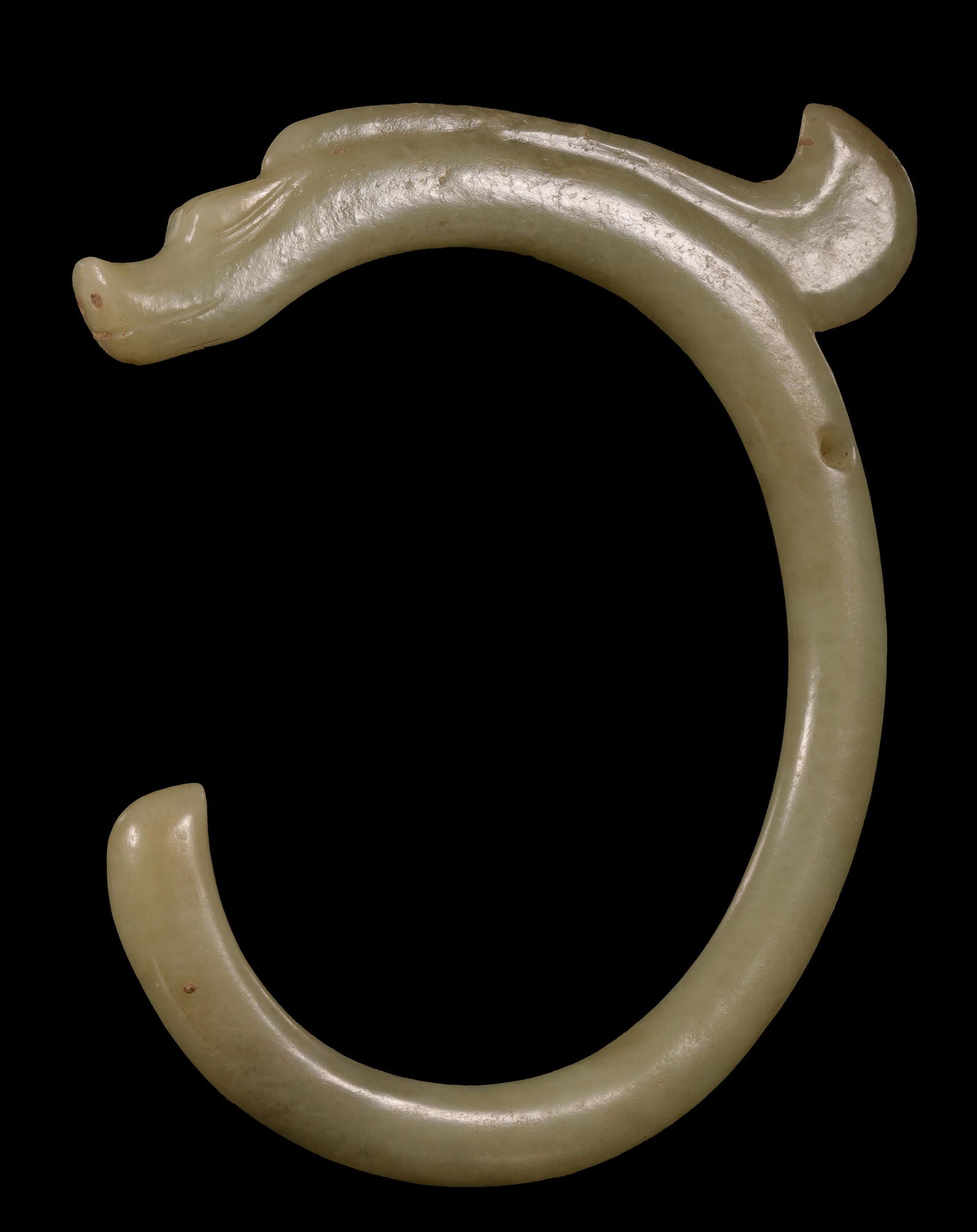 Hongshan Culture - C Shaped Jade Dragon (1 of 6)