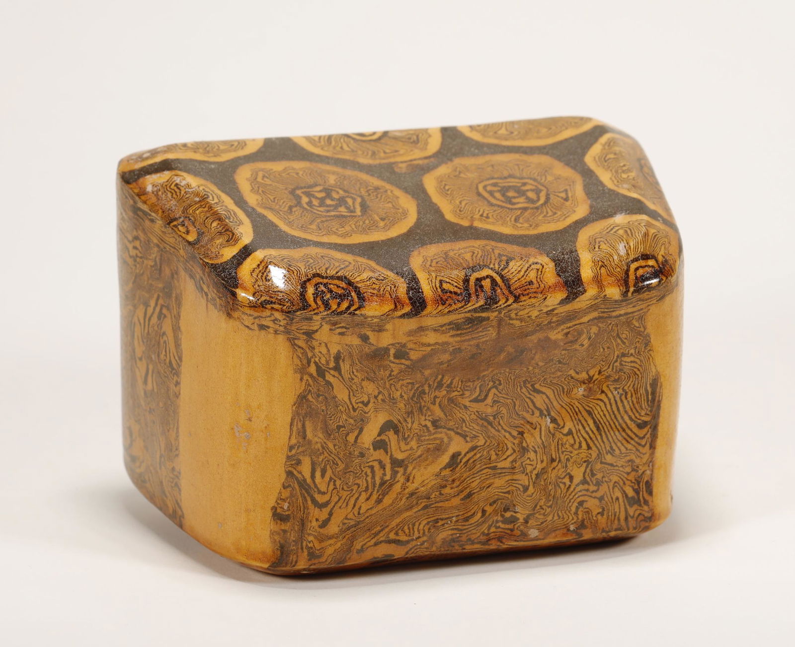 Tang Dynasty - Curled Enamel Pillow (1 of 8)