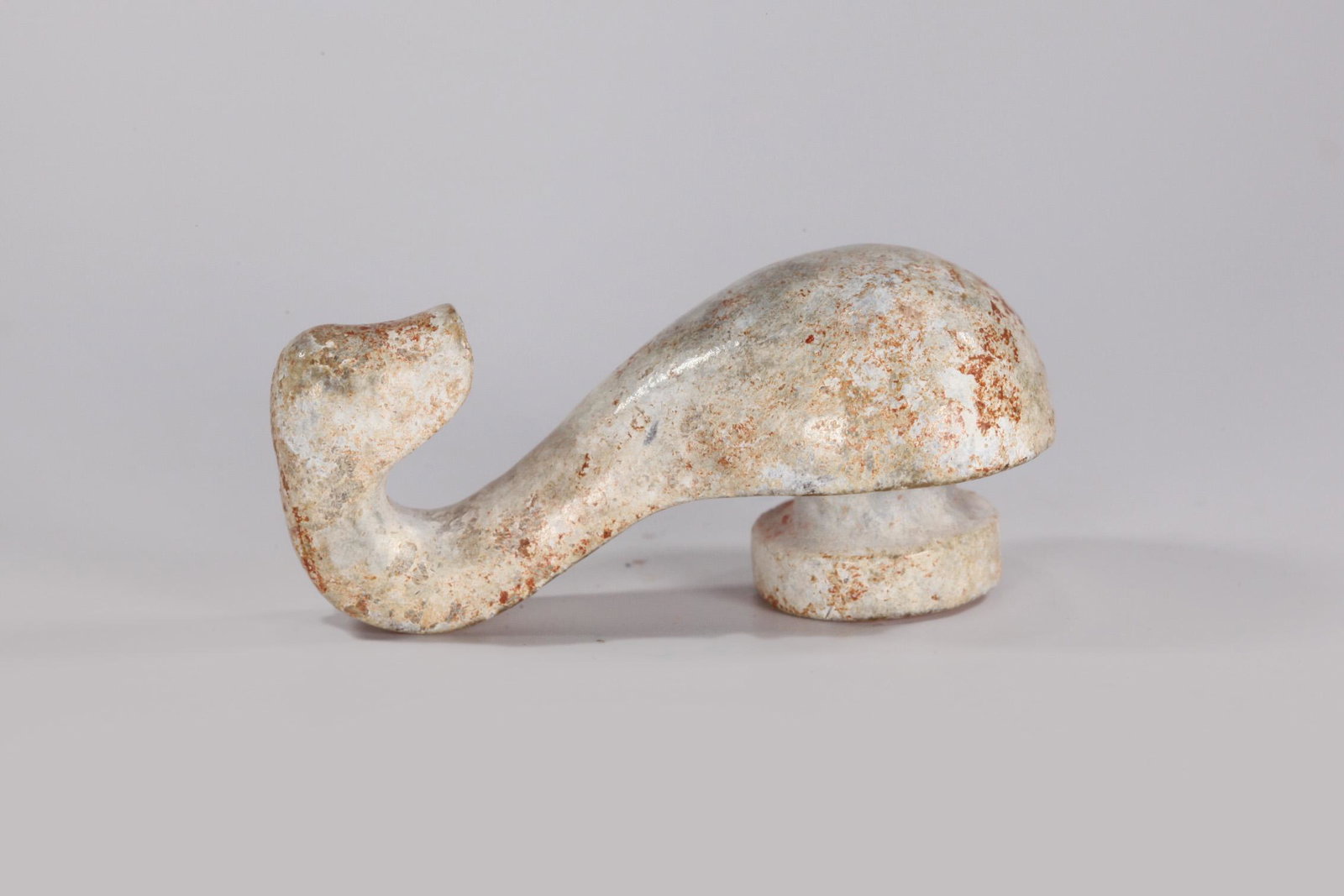 Han Dynasty - Jade Buckle: L:5/8 1in(4.2cm) W:3/4in(2cm) H:3/4in(2cm)