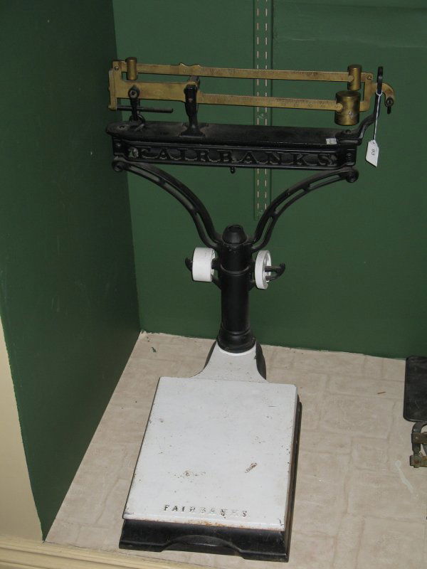 93 ANTIQUE FAIRBANKS PLATFORM SCALE CAST IRON BRASS Jul 29, 2006