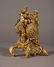 French Gilt Bronze Putti Mantel Clock - 4