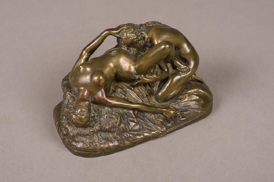 Vintage Patinated Bronze Erotica Group of Two Women. (1 of 4)