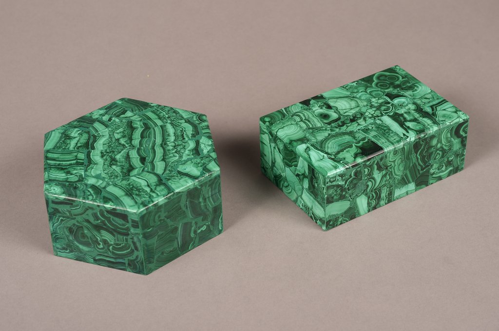 Two Russian Malachite Boxes (1 of 7)