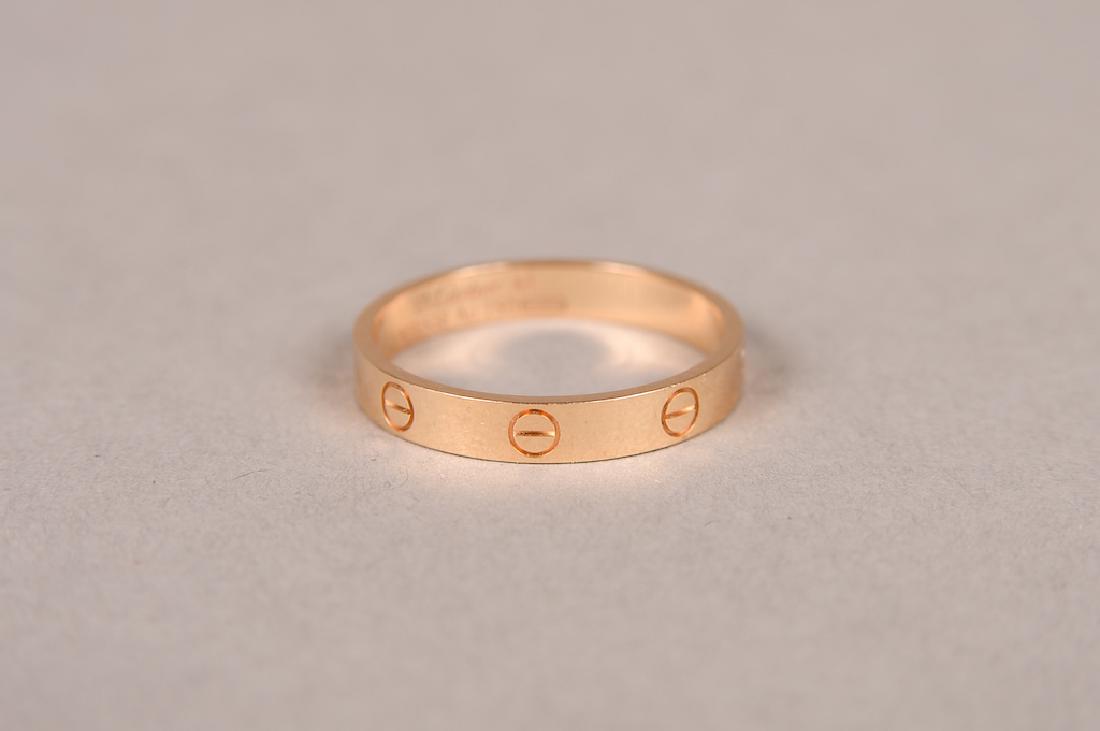 18K Cartier Rose Gold Mans Love Ring Size 8 (1 of 3)