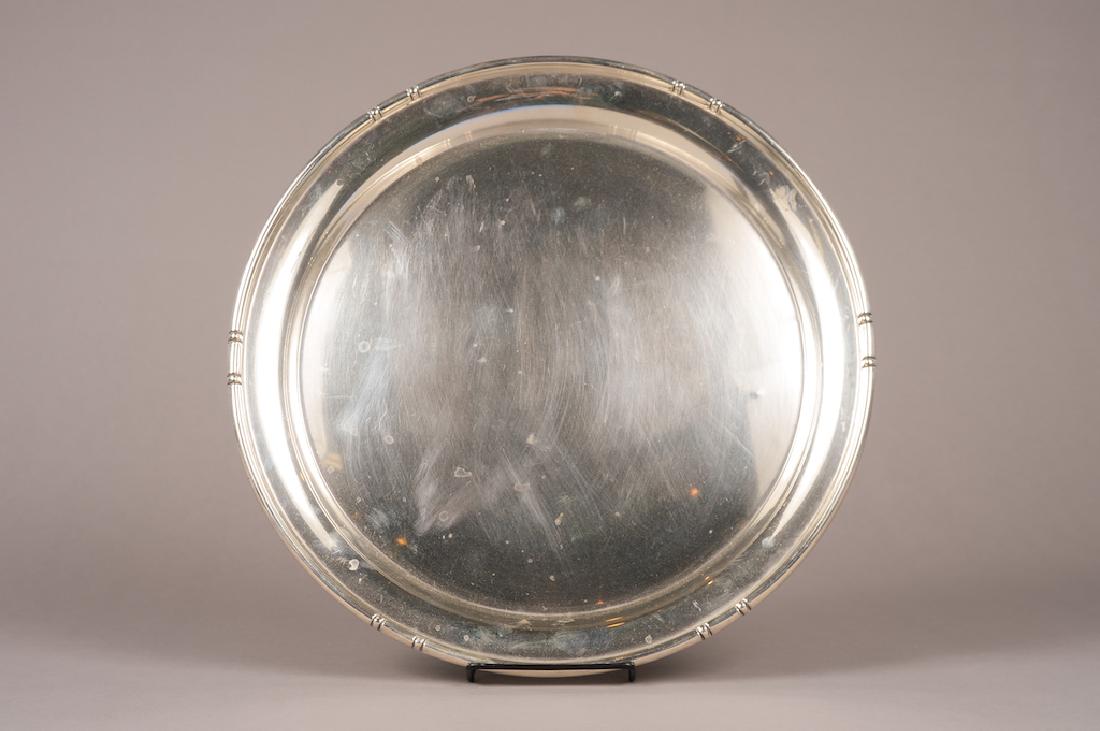 Cartier Sterling Silver Bamboo Pattern Serving Tray (1 of 3)