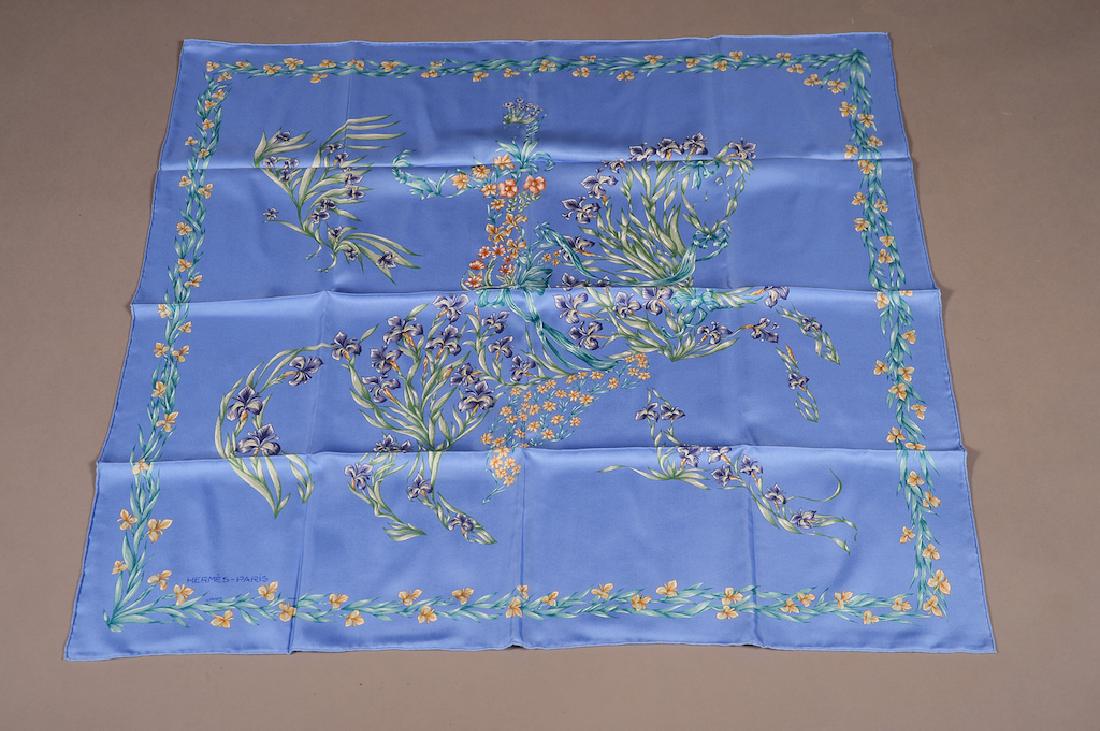 Authentic Hermes 100% silk scarf. Size: 35" x 35" (1 of 4)