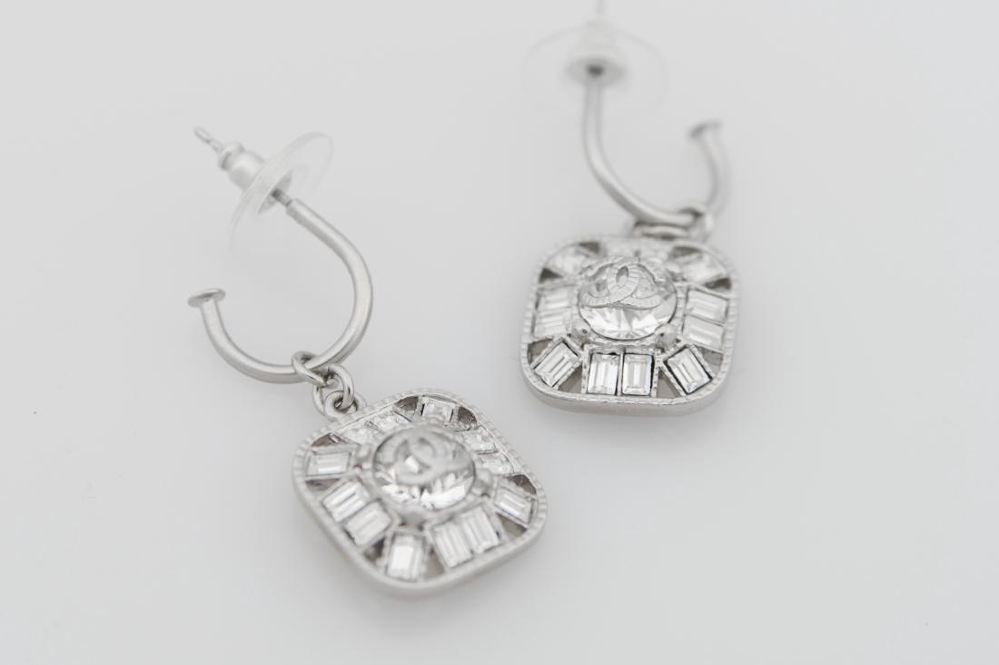 A Pair of Authentic Chanel Earrings with Chanel Logo (1 of 6)