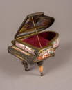 Viennese Enamel Piano Shape Music Box