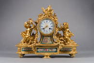 French 19th Century French Ormolu & Sevres