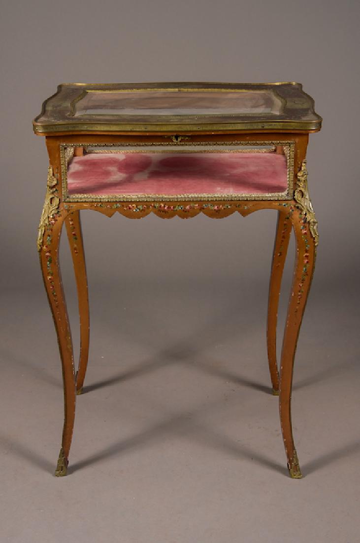Italian Gilt Bronze Mounted Vitrine Table Circa 1900 (1 of 6)