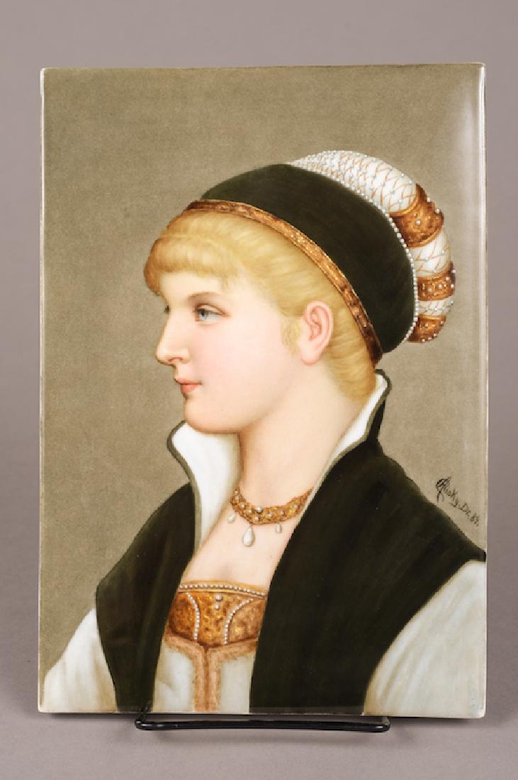 Berlin K.P.M Porcelain Portrait Plaque (1 of 4)