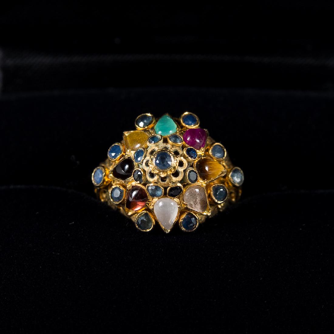 14K Gold & Multi Gem Princess Ring (1 of 6)