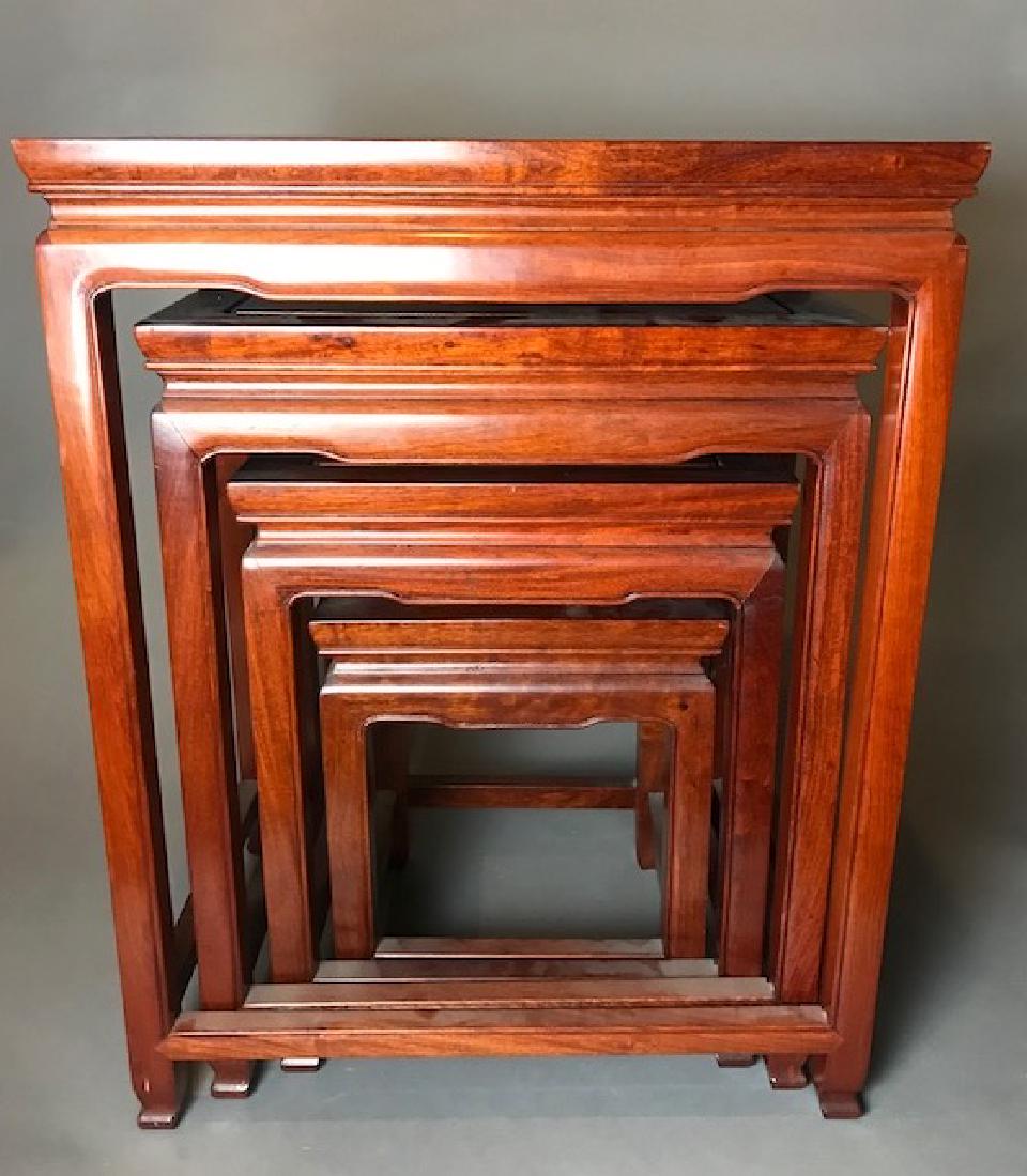 Chinese Nest of Tables: Chinese Nest of Tables Dimensions: Height: 26" Width: 20.5" Depth: 13.5"